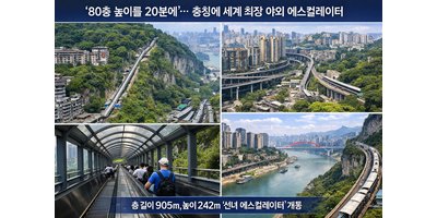충칭에 등장한 세계 최장 야외 에스컬레이터… 도시 이동 방식까지 바꿨다