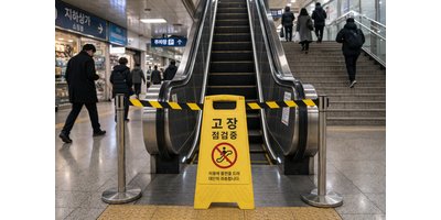 천안역 지하상가 에스컬레이터 보름 넘게 멈춤… 보험 지연에 현장 불편만 커진다