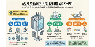 승강기 부품에도 '주민번호'가 있다? 안전인증 번호에 숨겨진 비밀